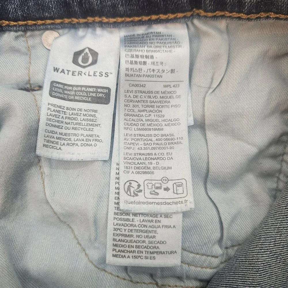 Levi's 531 Athletic Slim Jeans Men's W34 L30 Blue Denim Water Less™